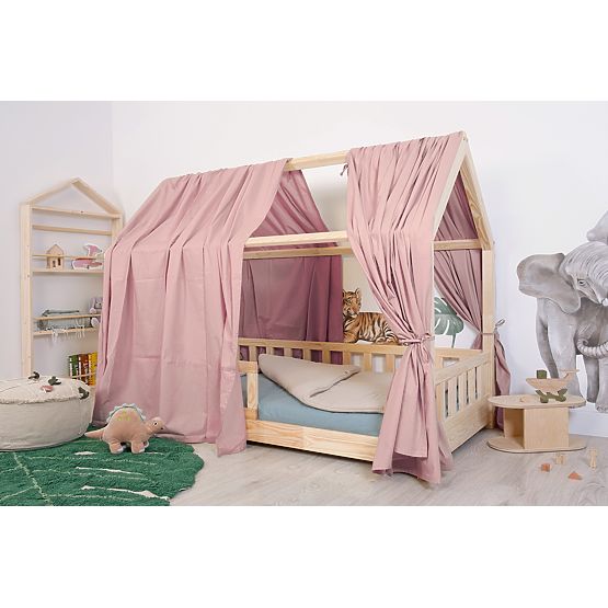 Baldaquin pour lit cabane Tea - vieux rose