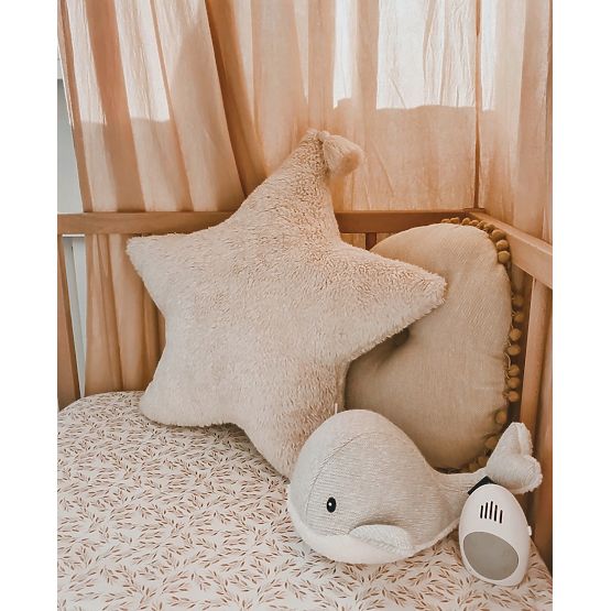 Baleine avec battement de coeur FLOW - crème