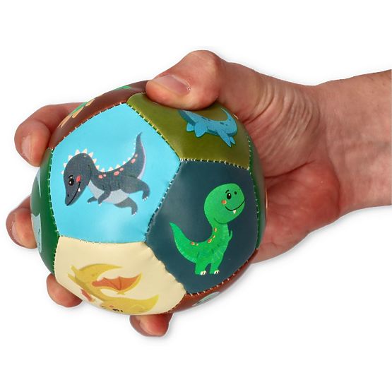 Balle à main Nature Planet avec dinosaures
