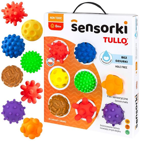 Ballons sensoriels Tullo - 8 ballons sans trous