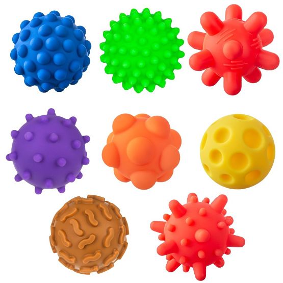 Ballons sensoriels Tullo - 8 ballons sans trous