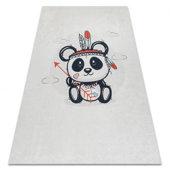 BAMBINO 1129 tapis de lavage panda pour enfants antidérapant - crème