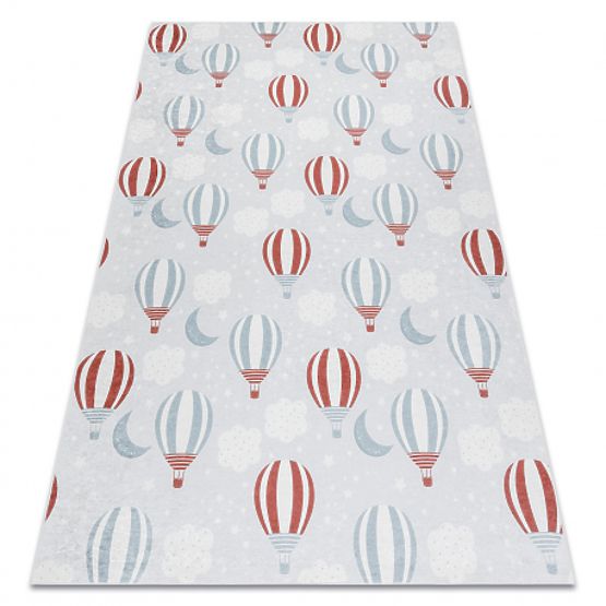 BAMBINO 1349 tapis de bain Ballons, nuages pour enfants antidérapant - gris