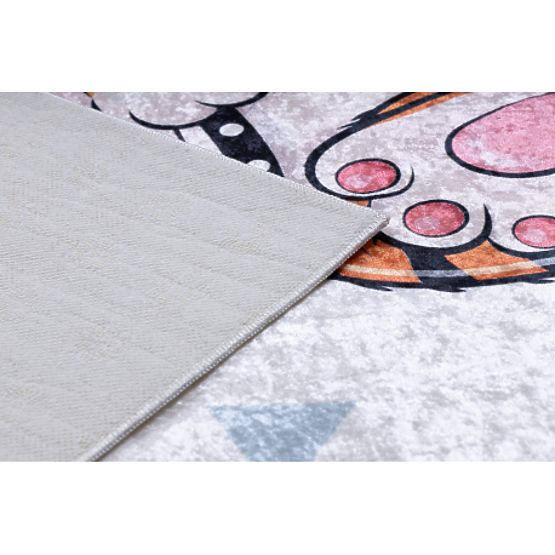 BAMBINO 1960 Tapis de lavage Tigre, Indien pour enfants antidérapant - blanc