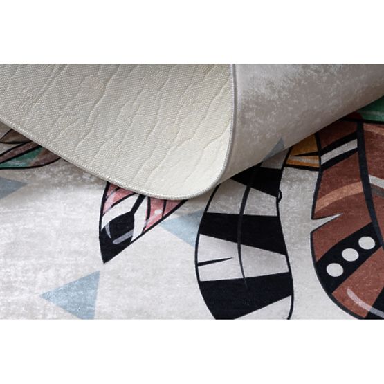 BAMBINO 1960 Tapis de lavage Tigre, Indien pour enfants antidérapant - blanc