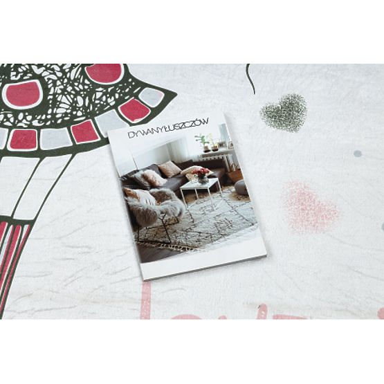 BAMBINO 2644 tapis de lavage Fille, licorne pour enfants antidérapant - blanc / rose