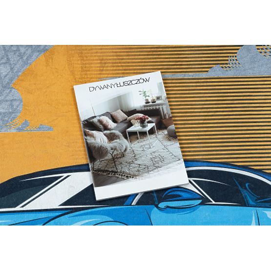 BAMBINO 41730 tapis de lavage Auto, course pour enfants antidérapant - gris / bleu