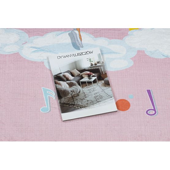 BAMBINO 41870 tapis de lavage Ballerine, arc-en-ciel pour enfants antidérapant - rose