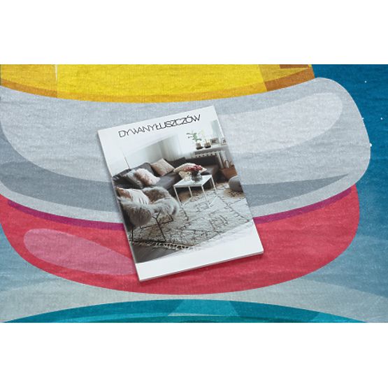 BAMBINO 42810 tapis de lavage Fusée, planètes pour enfants antidérapant - bleu / marron