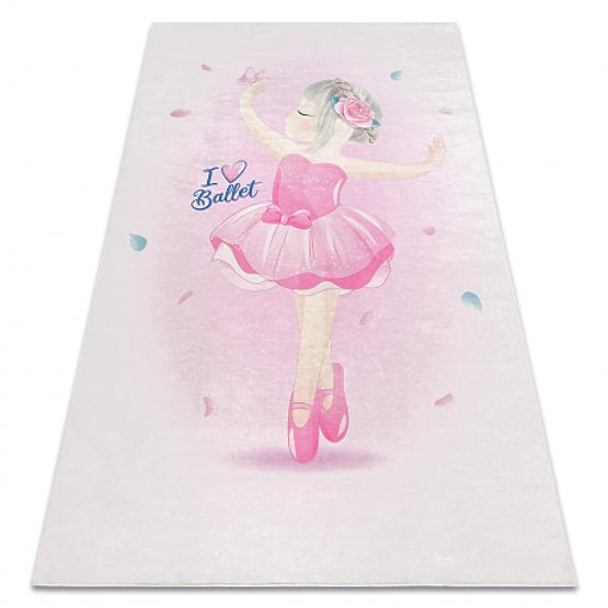 BAMBINO 42830 tapis de bain Ballerine pour enfants antidérapant - rose
