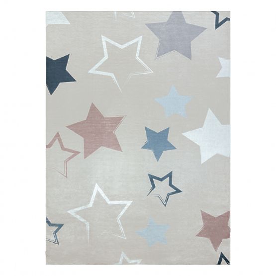 BAMBINO 48130 tapis de lavage Étoiles pour enfants antidérapant - beige / gris
