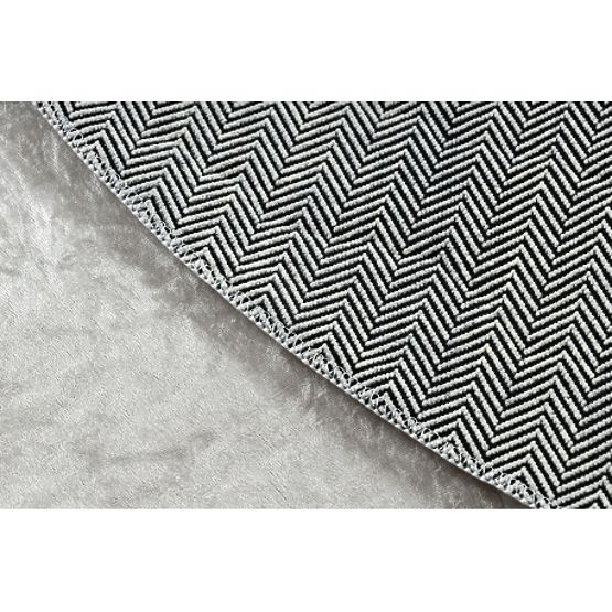 BAMBINO 48130 tapis rond lavable Étoiles pour enfants antidérapant - beige / gris