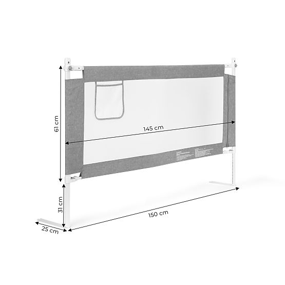 Barrière de protection pour lit 150 cm protection pour enfants ECOTOYS
