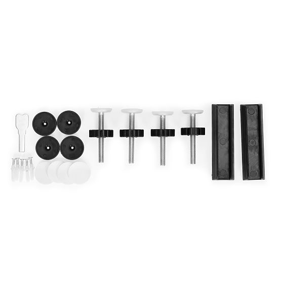 Barrière de sécurité 74-105 cm pour escaliers et portes, acier, panneaux supplémentaires, noir ECOTO