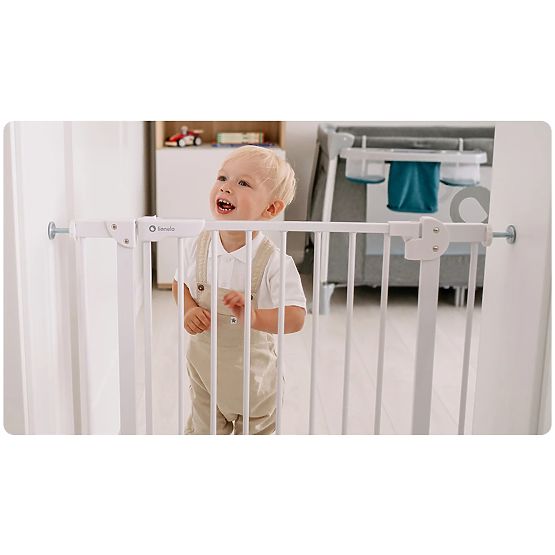 Barrière de sécurité porte/escalier - blanche