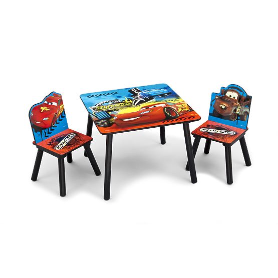 BAZAR Pour enfants tableau avec chaises Voitures-Cars II JENOM TABLE