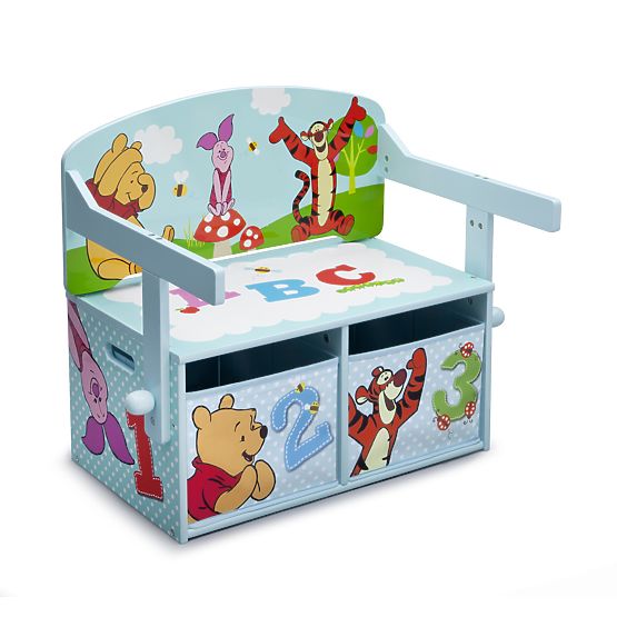 Bébé banc avec stockage espace Ours en peluche Winnie l’ourson