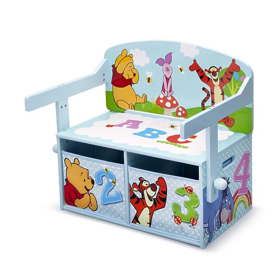Bébé banc avec stockage espace Ours en peluche Winnie l’ourson