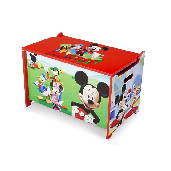 Bébé en bois coffre au trésor Mickey Mouse