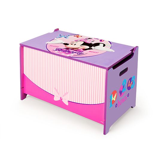 Bébé en bois coffre au trésor Minnie Mouse