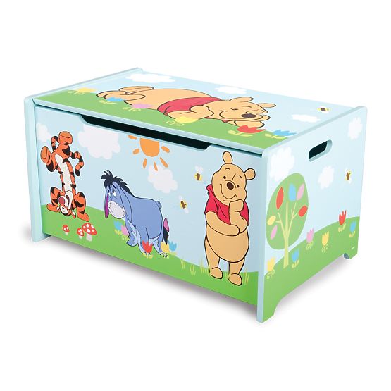 Bébé en bois coffre au trésor pour jouets Ours en peluche Winnie l’ourson
