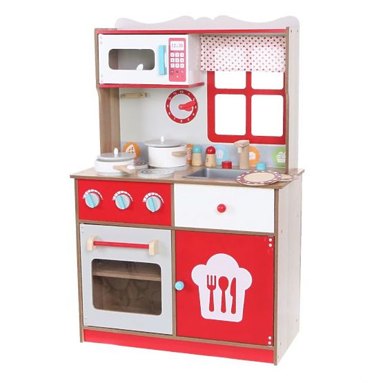 Bébé en bois cuisine avec accessoires