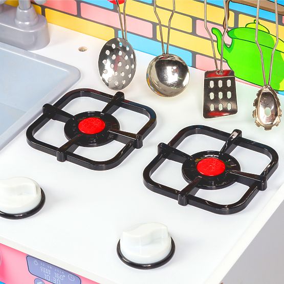 Bébé en bois cuisine avec matériel