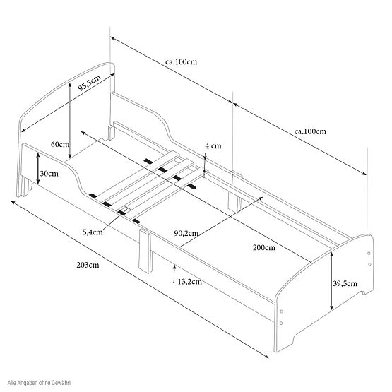Bébé en bois lit Jungle