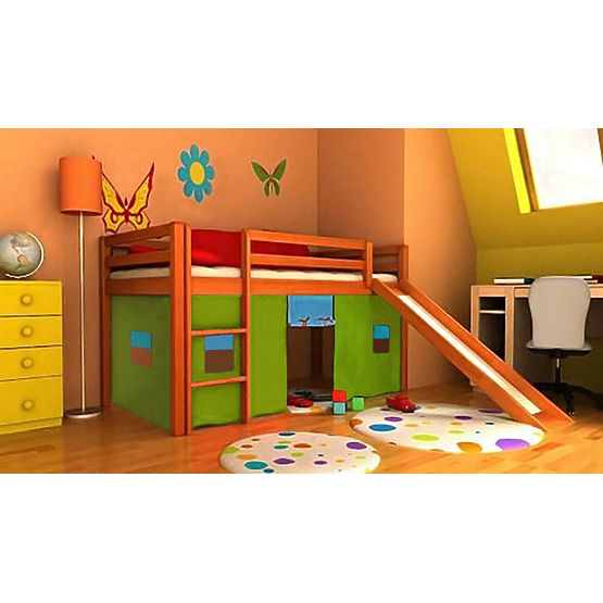 Bébé l’élevé lit Ourbaby Modo alder avec diapositive