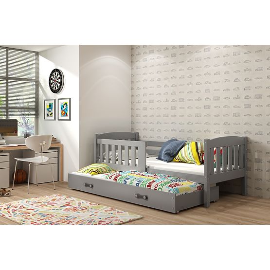 Bébé lit Exclusive avec lit d’appoint gris - gris en détail