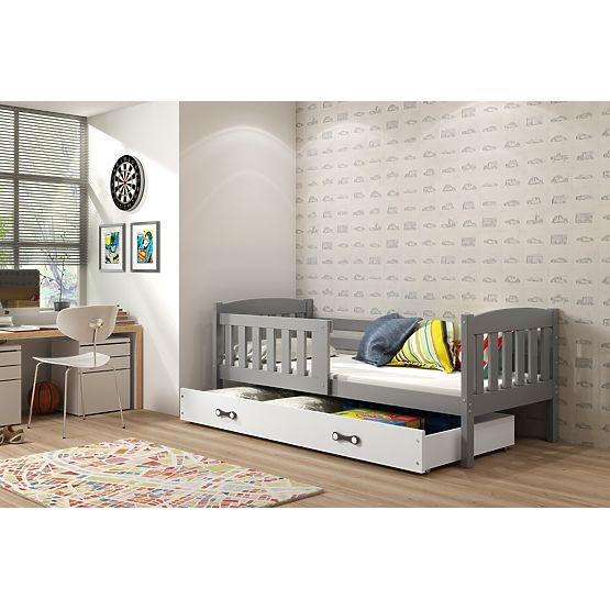 Bébé lit Exclusive gris - blanc en détail