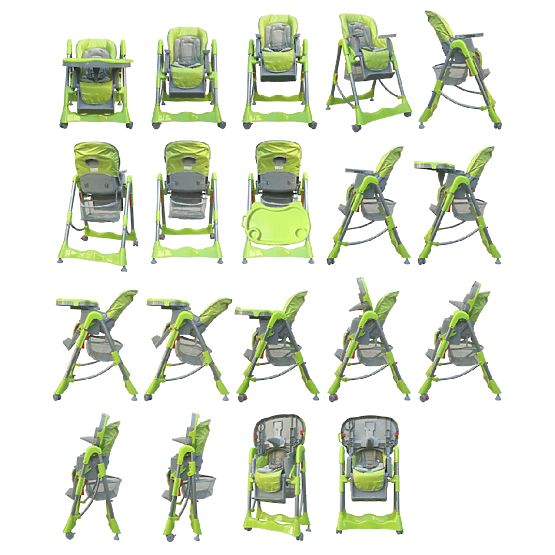 Bébé à manger chaise haute