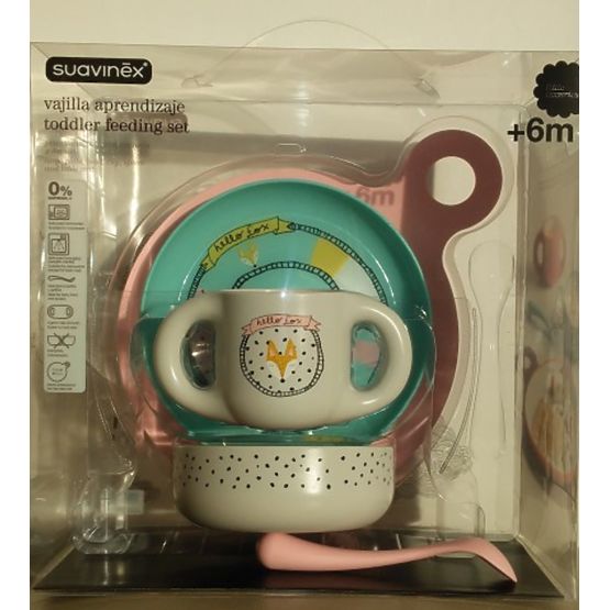 Bébé à manger ensemble Hello Fox - SUAVINEX