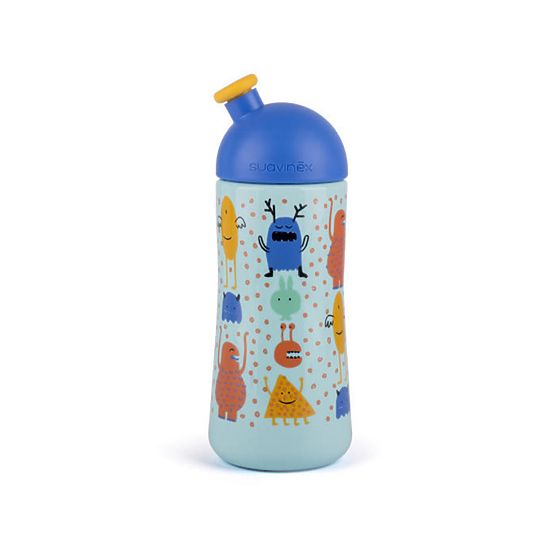 Bébé sportif bouteille Suavinex booo - bleu 360 ml