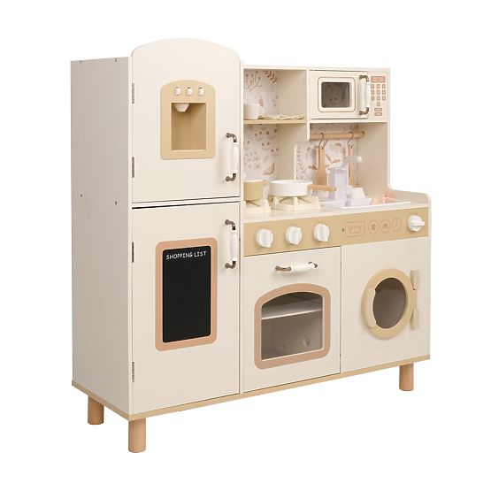 Bianca - Cuisine avec robinet fonctionnel, lave-linge et four