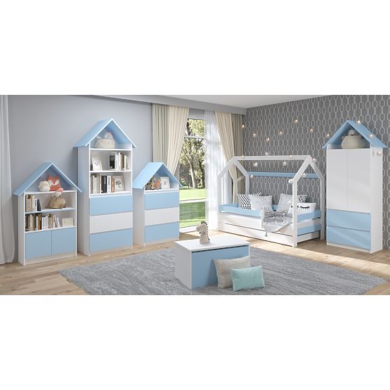Bibliothèque Cabane Sofie - bleue