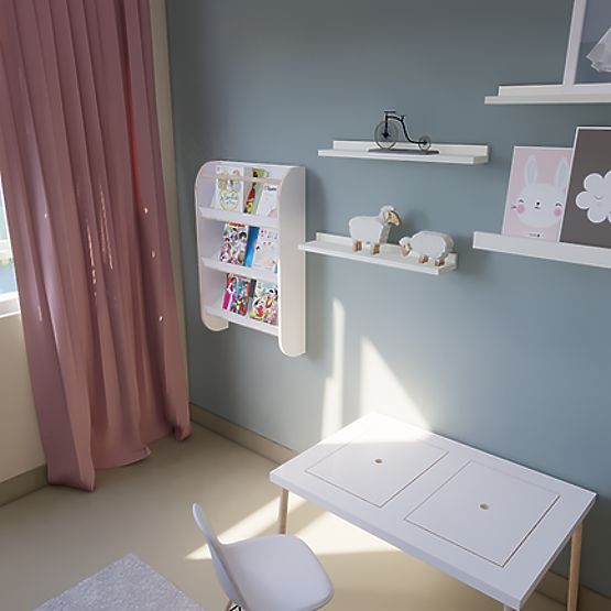 Bibliothèque pour enfants 74,5 x 49 cm - étagères à livres