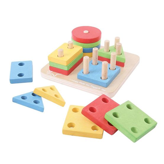 Bigjigs apprenant les formes et les couleurs