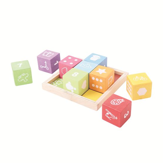 Bigjigs Baby Blocs en bois avec images