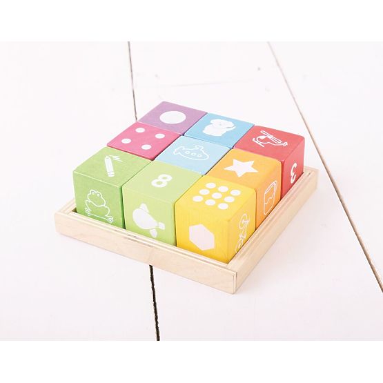 Bigjigs Baby Blocs en bois avec images
