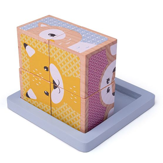 Bigjigs Baby Blocs en bois Woodland
