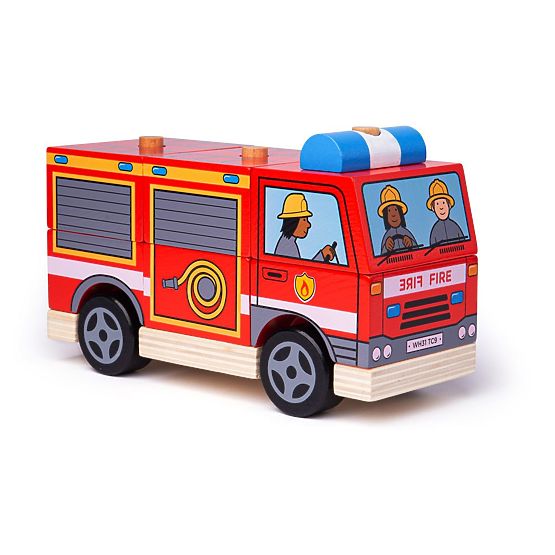 Bigjigs Baby Empilage de pompiers