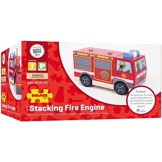 Bigjigs Baby Empilage de pompiers