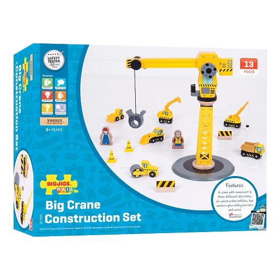 Bigjigs Rail Crane et engins de chantier