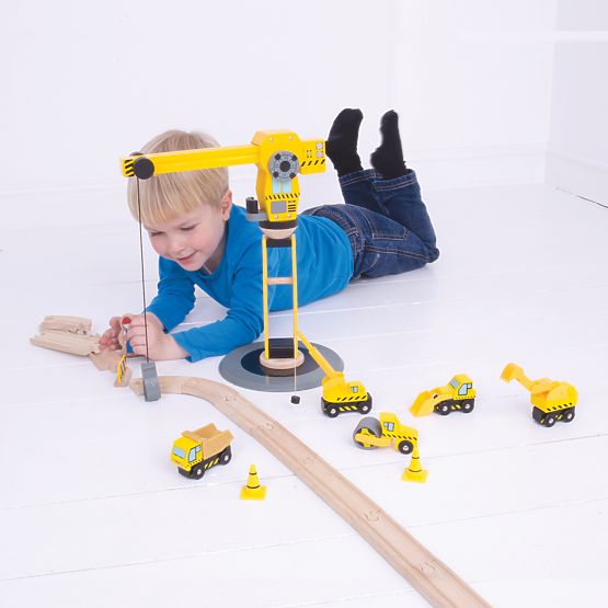 Bigjigs Rail Crane et engins de chantier