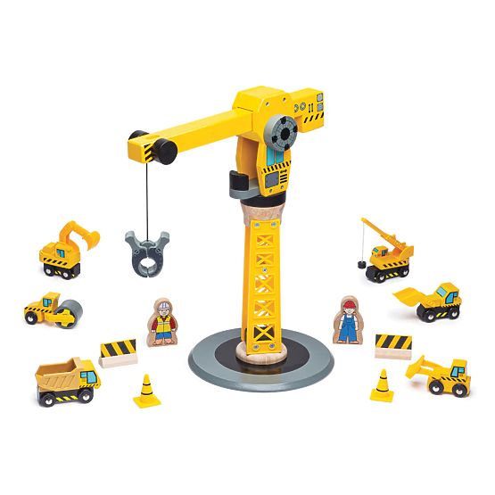 Bigjigs Rail Crane et engins de chantier