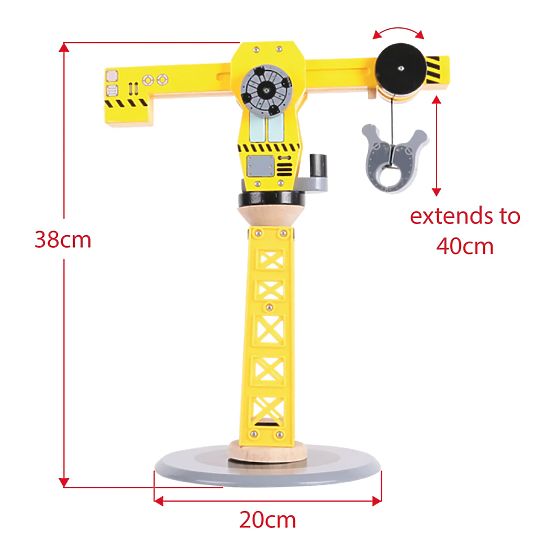 Bigjigs Rail Crane et engins de chantier