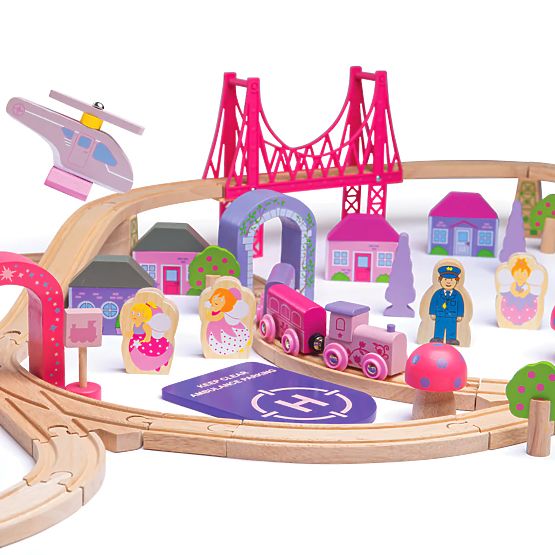 Bigjigs Rail Grande voie ferrée princesse en bois