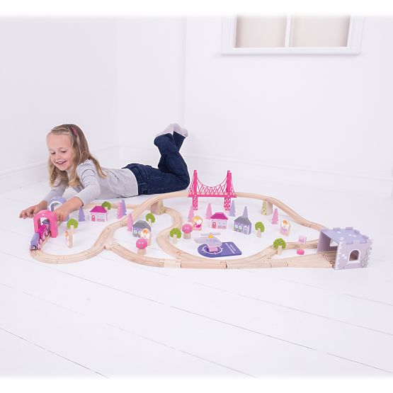 Bigjigs Rail Grande voie ferrée princesse en bois