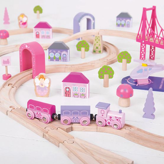 Bigjigs Rail Grande voie ferrée princesse en bois